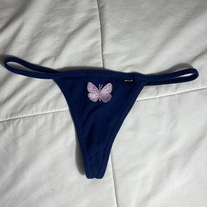 Victoria secret pink butterfly g string